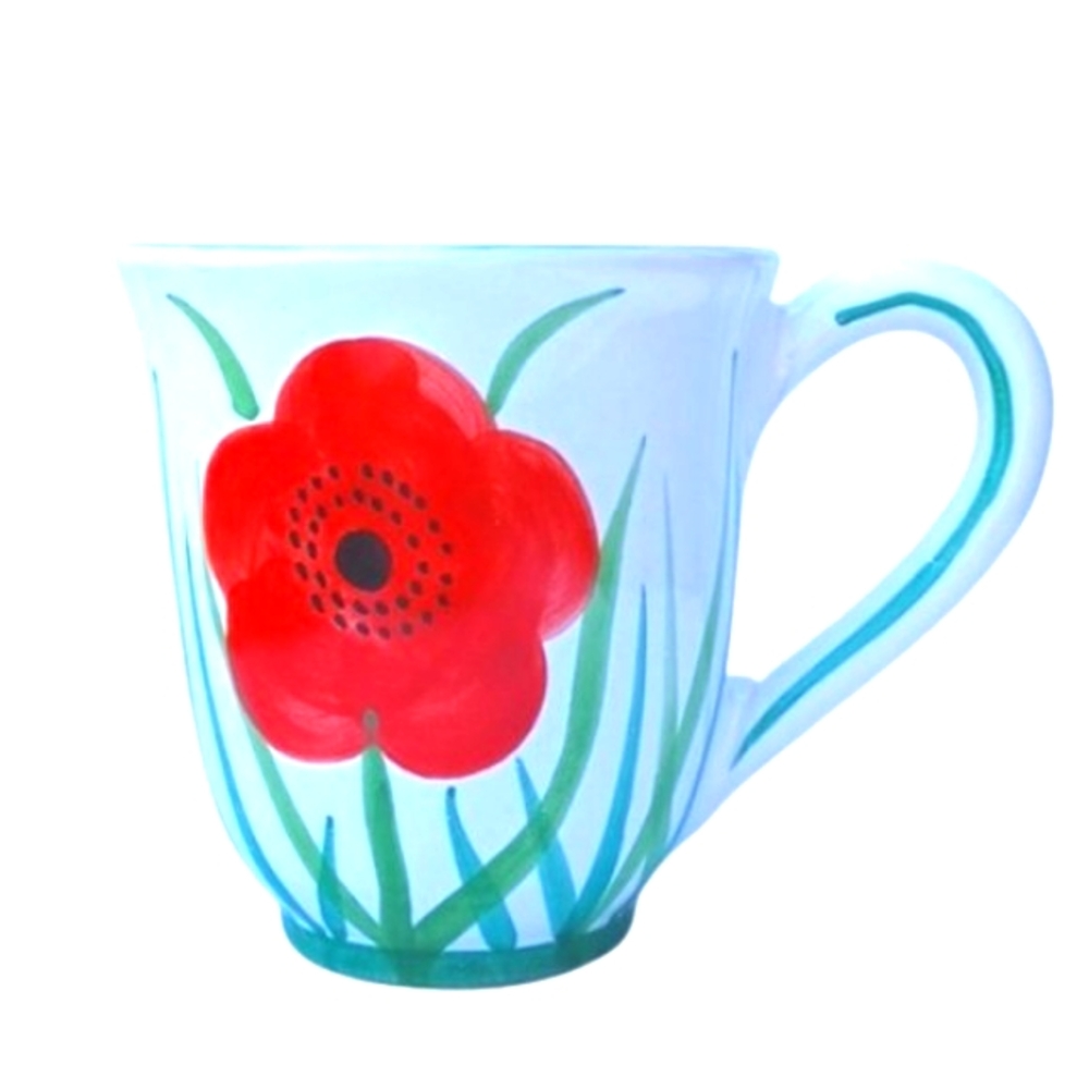 Starbucks Barista 2003 Hand Painted in Italy Tulip 16 Oz. Mug